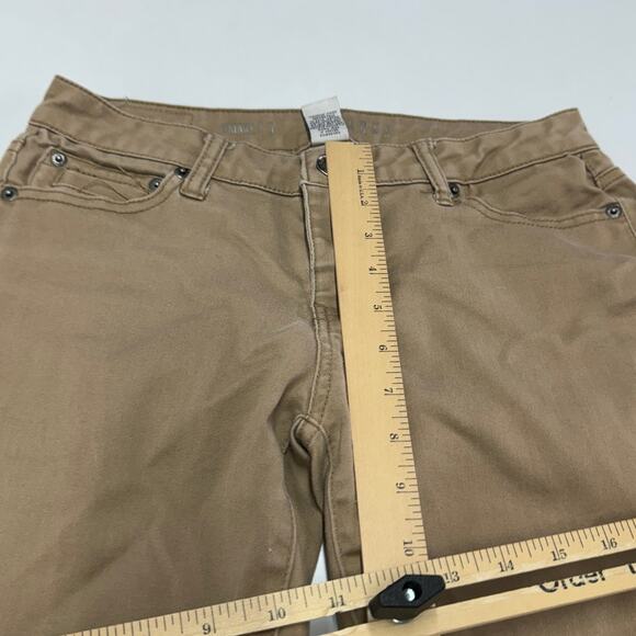 CP Shades Jeans Womens 5‎ Small Brown Tan Skinny Khaki Ankle Mid Rise Vintage - Picture 6 of 8